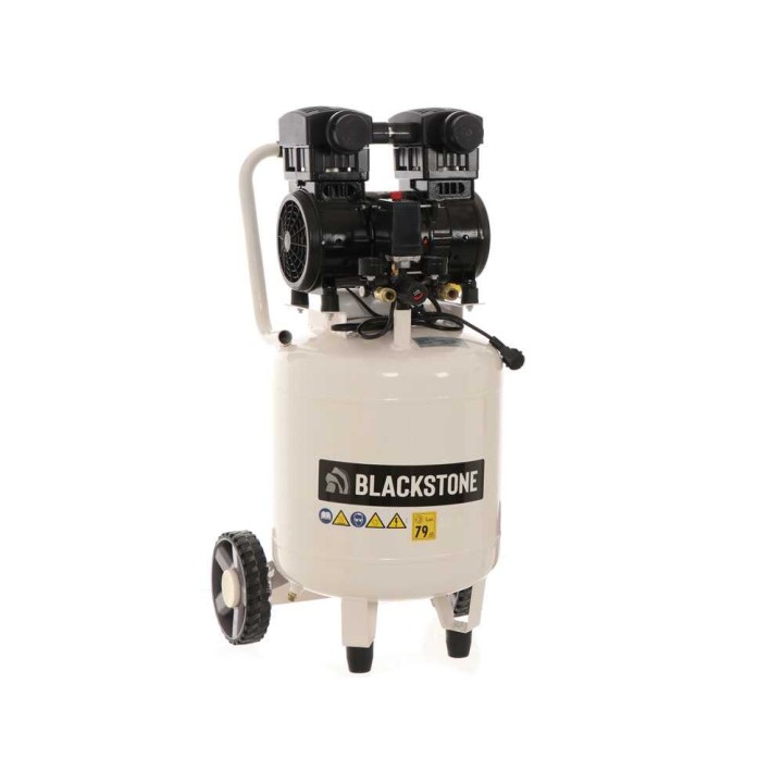 BlackStone V-SBC50-15 öljytön pystymallinen kompressori, 1,5 HP, 50 l, 10 bar