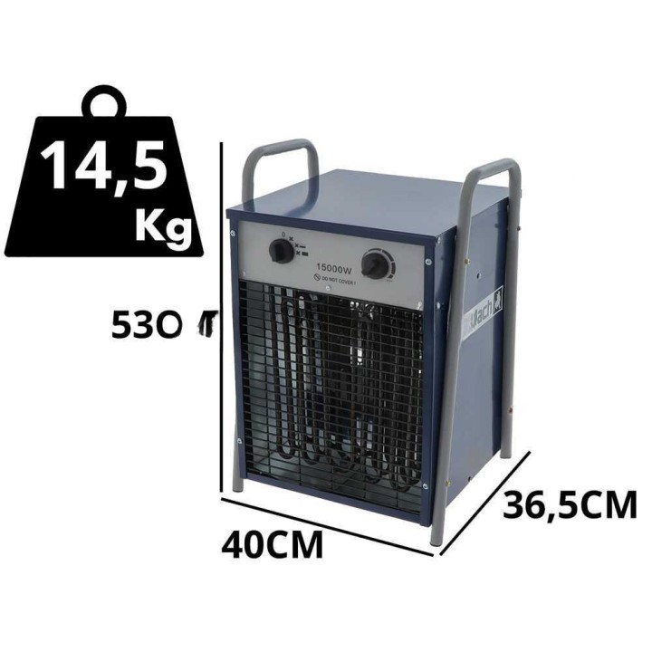 BullMach BM-EFH 15H kolmivaiheinen lämminilmageneraattori, 15 kW