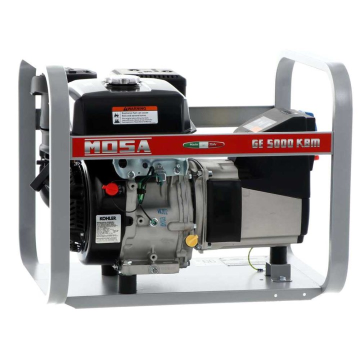 GE 5000 KBM bensiinikäyttöinen generaattori, 4,4 kW, 230 V, Kohler CP CH 395
