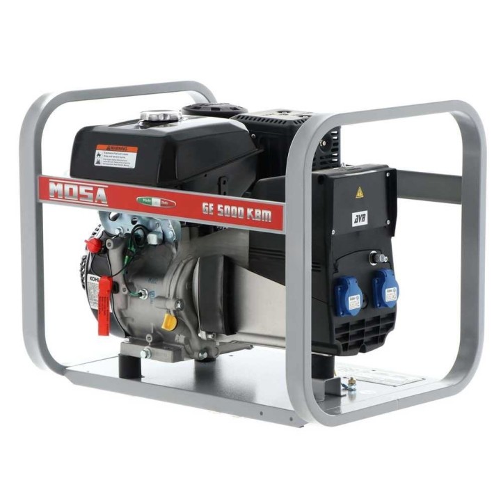 MOSA GE 5000 KBM AVR -bensiinigeneraattori, 4,4 kW, 230 V, Kohler CP CH 395