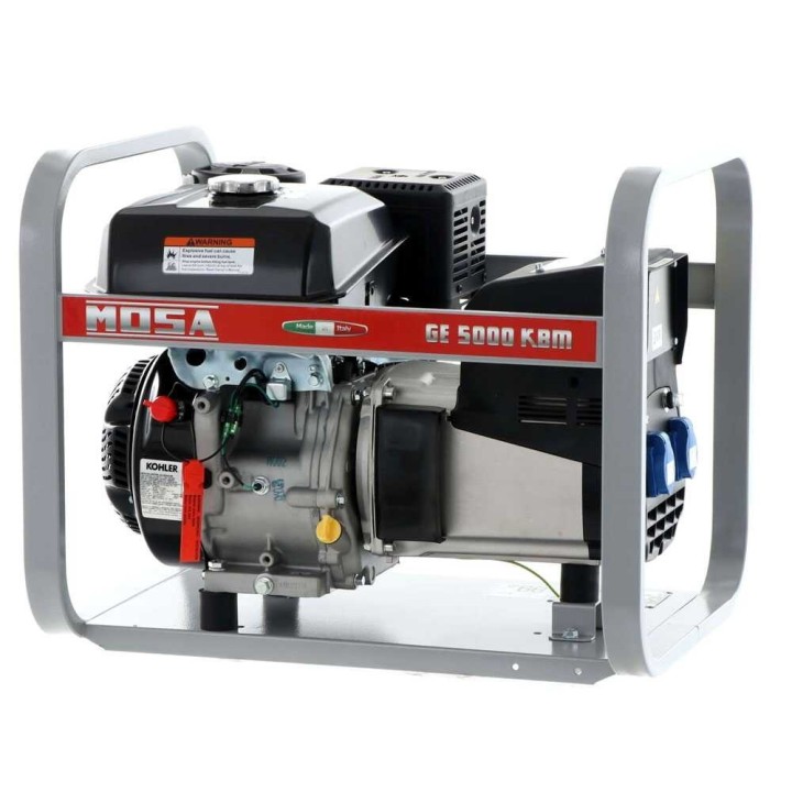 MOSA GE 5000 KBM AVR -bensiinigeneraattori, 4,4 kW, 230 V, Kohler CP CH 395