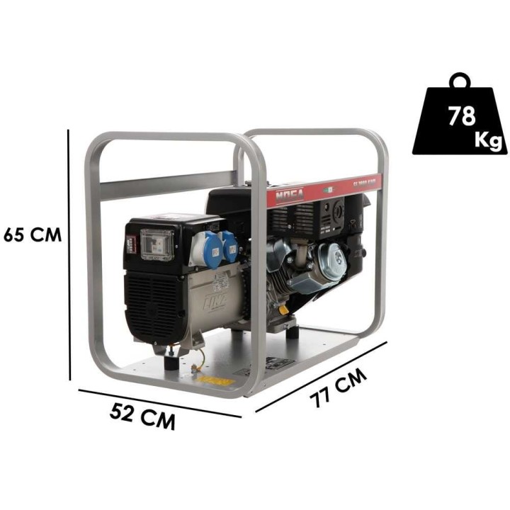 GE 7000 KBM AVR bensiinikäyttöinen generaattori, 6,5 kW, 230 V, Kohler CP CH440