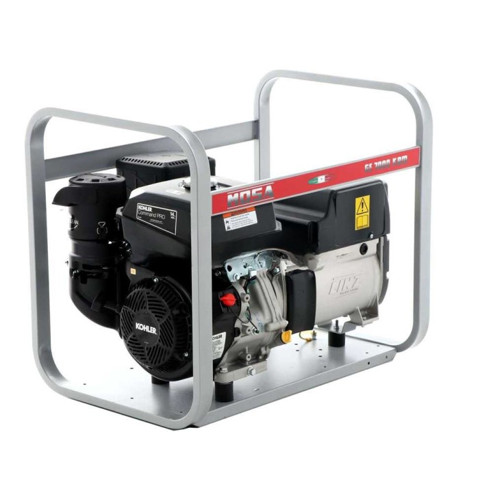 GE 7000 KBM AVR bensiinikäyttöinen generaattori, 6,5 kW, 230 V, Kohler CP CH440