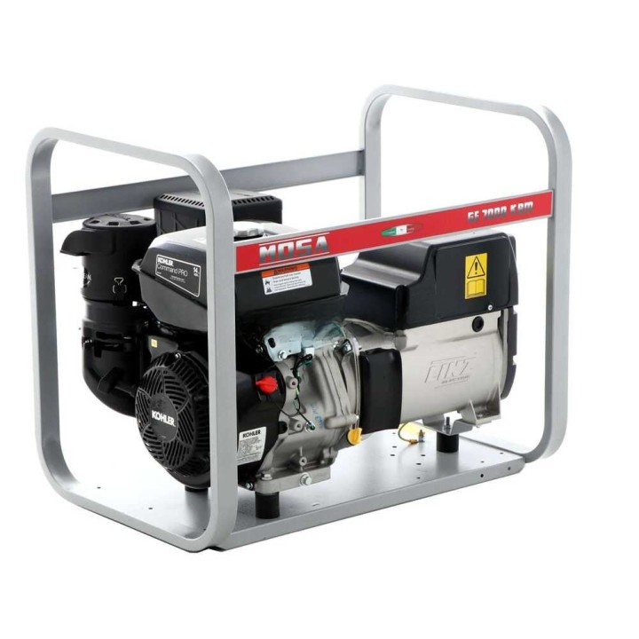 GE 7000 KBM AVR bensiinikäyttöinen generaattori, 6,5 kW, 230 V, Kohler CP CH440