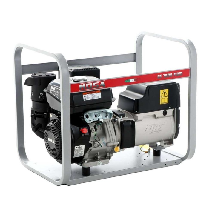 GE 7000 KBM AVR bensiinikäyttöinen generaattori, 6,5 kW, 230 V, Kohler CP CH440