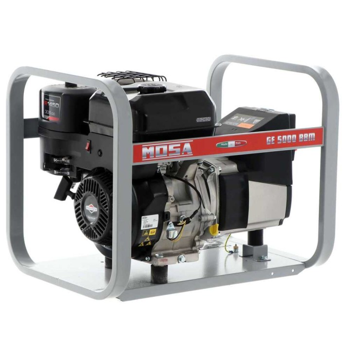 MOSA GE 5000 BBM bensiinikäyttöinen generaattori, 4,5 kW, 230 V, Briggs&amp;Stratton XR1450