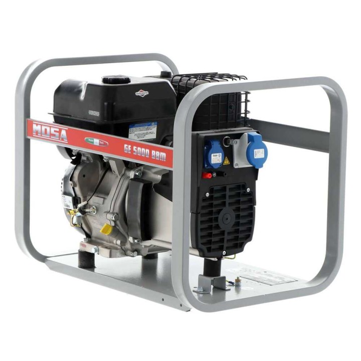 MOSA GE 5000 BBM bensiinikäyttöinen generaattori, 4,5 kW, 230 V, Briggs&amp;Stratton XR1450