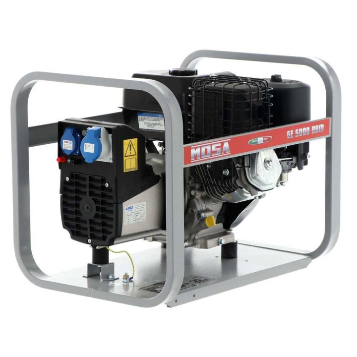MOSA GE 5000 BBM bensiinikäyttöinen generaattori, 4,5 kW, 230 V, Briggs&amp;Stratton XR1450