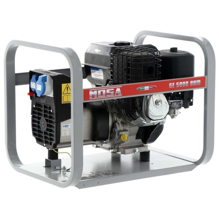 MOSA GE 5000 BBM bensiinikäyttöinen generaattori, 4,5 kW, 230 V, Briggs&amp;Stratton XR1450
