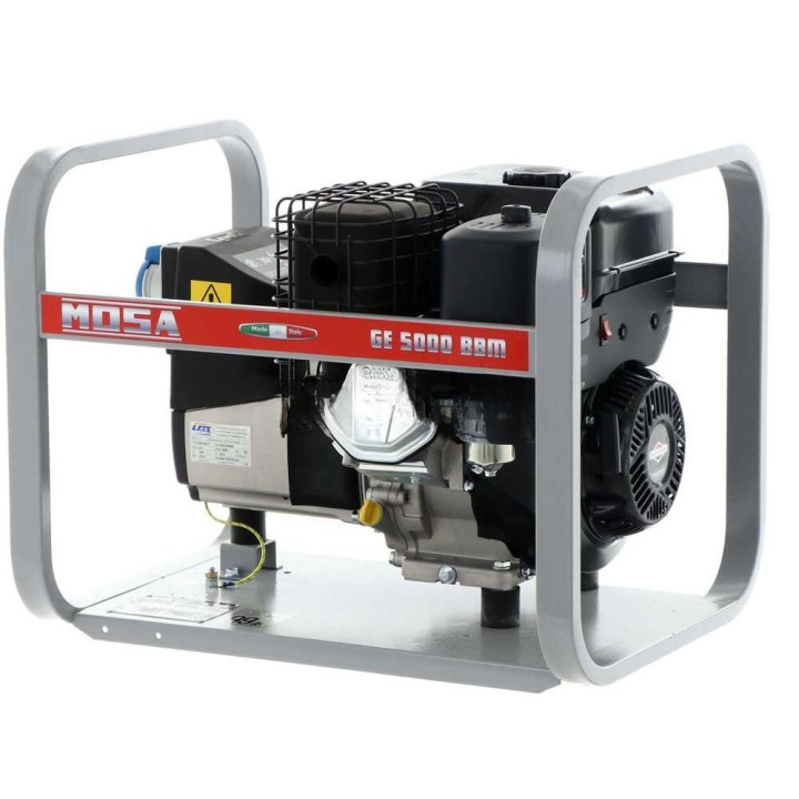 MOSA GE 5000 BBM bensiinikäyttöinen generaattori, 4,5 kW, 230 V, Briggs&amp;Stratton XR1450