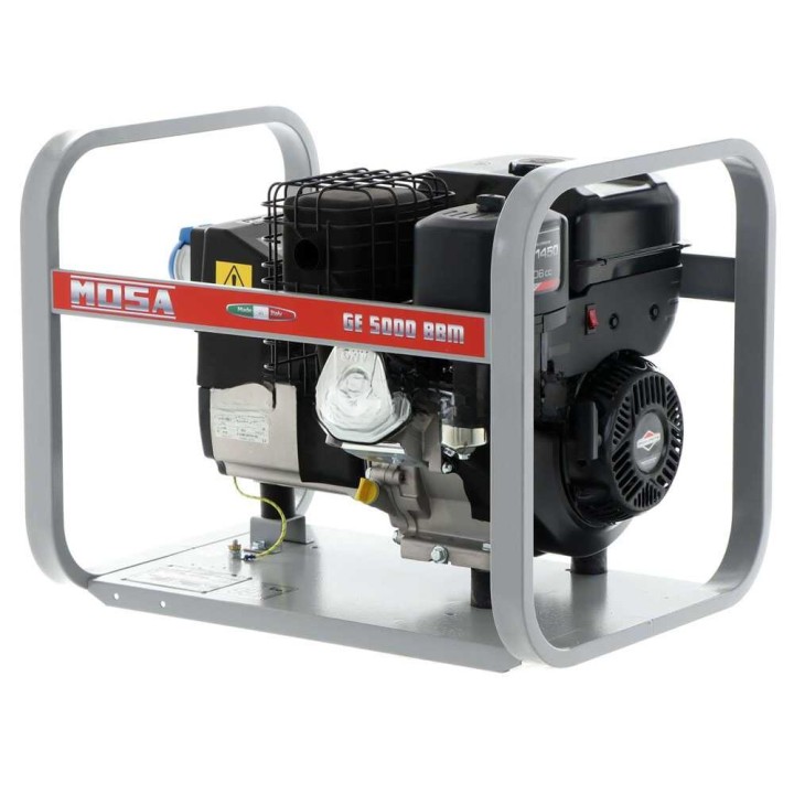 MOSA GE 5000 BBM bensiinikäyttöinen generaattori, 4,5 kW, 230 V, Briggs&amp;Stratton XR1450