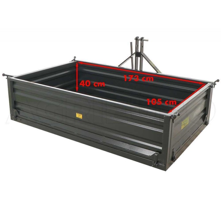 BlackStone B-TB 180 traktorin kuljetuslava, 700 kg, manuaalinen kippaus