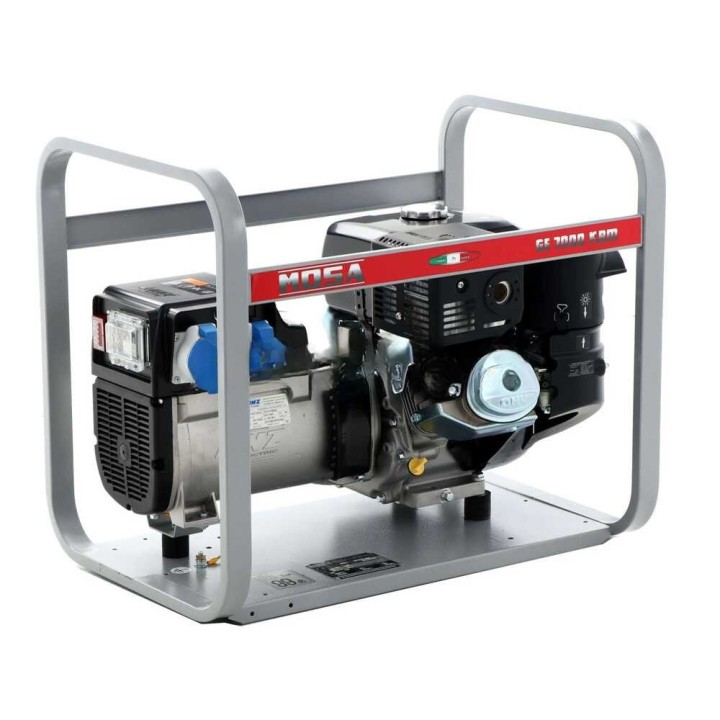 GE 7000 KBM bensiinikäyttöinen generaattori, 6 kW, 230 V, Kohler CP CH440