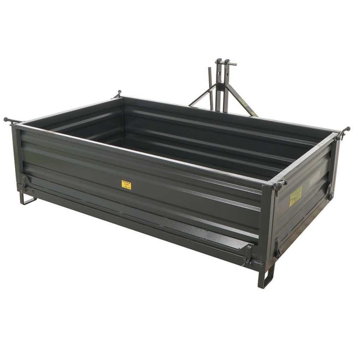 BlackStone B-TB 200 traktorin kuljetuslava, 700 kg, manuaalinen kallistus, 3 irrotettavaa laitaa