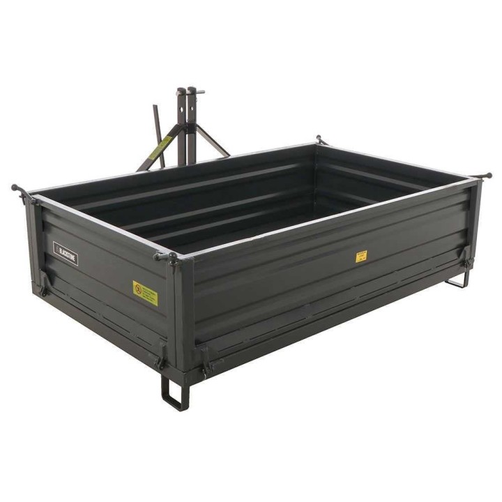 BlackStone B-TB 200 traktorin kuljetuslava, 700 kg, manuaalinen kallistus, 3 irrotettavaa laitaa