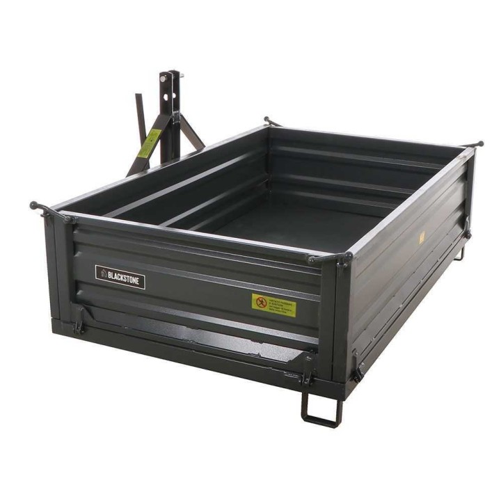 BlackStone B-TB 200 traktorin kuljetuslava, 700 kg, manuaalinen kallistus, 3 irrotettavaa laitaa