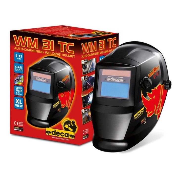 Deca WM 31TC hitsausmaski, LCD DIN 9–13, MMA/MIG-MAG/TIG