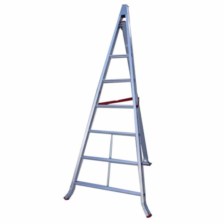 Country 6 kolmijalkatikkaat puiden hoitoon alumiini 6 askelmaa 225 cm 150 kg