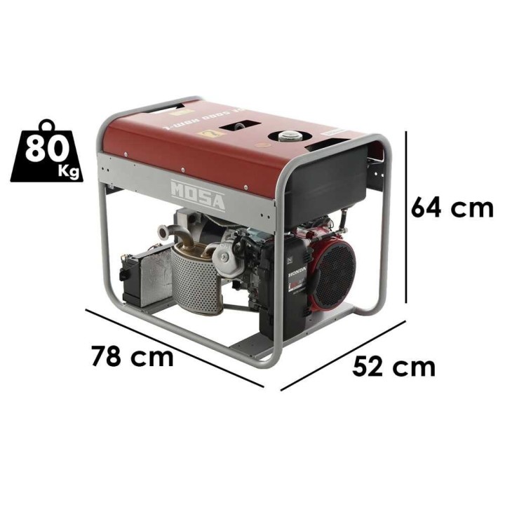 GE 5000 HBM-L AVR EAS -generaattori, Honda iGX 270, 4,4 kW, 230 V