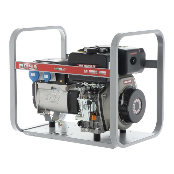 MOSA GE 6000 YDM dieselgeneraattori, 5,1 kW, 230 V, Yanmar L 100 N