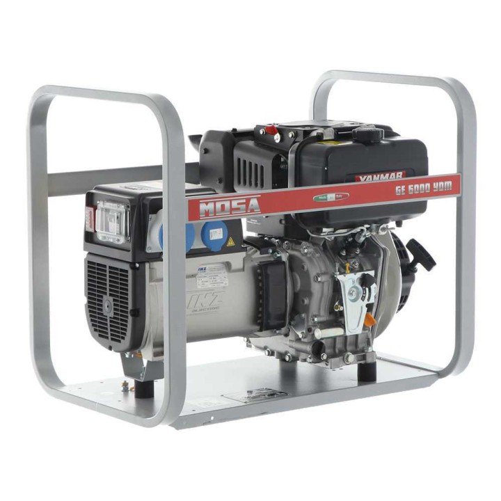 MOSA GE 6000 YDM dieselgeneraattori, 5,1 kW, 230 V, Yanmar L 100 N