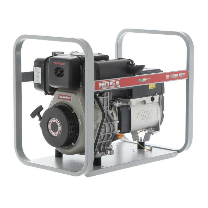 MOSA GE 6000 YDM dieselgeneraattori, 5,1 kW, 230 V, Yanmar L 100 N