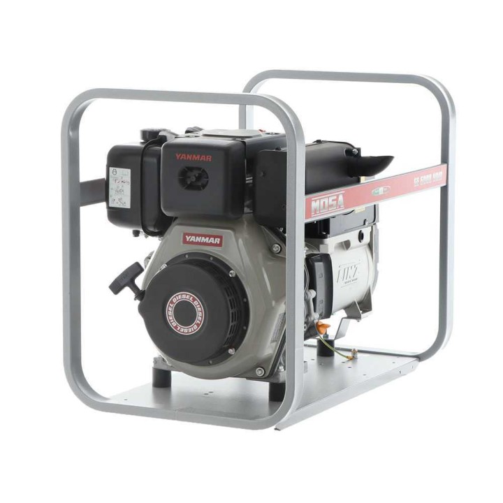 MOSA GE 6000 YDM dieselgeneraattori, 5,1 kW, 230 V, Yanmar L 100 N