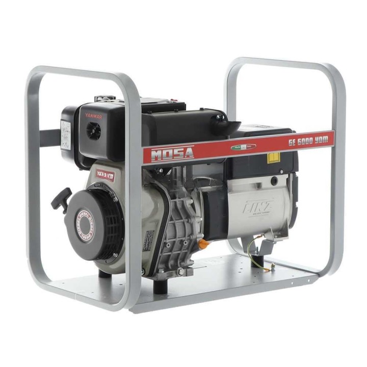 MOSA GE 6000 YDM dieselgeneraattori, 5,1 kW, 230 V, Yanmar L 100 N