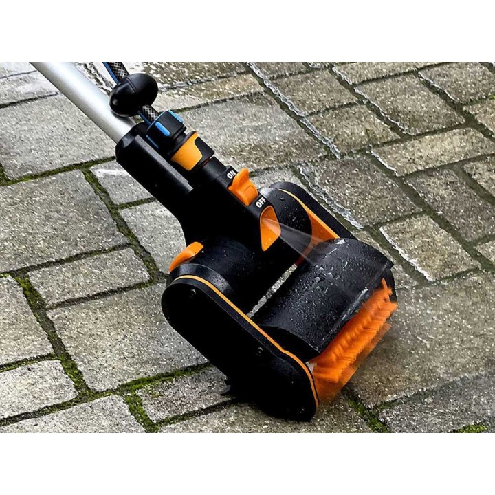 WORX WG441E ulkopintojen puhdistin, 20 V, 4 Ah, 2 harjarullaa