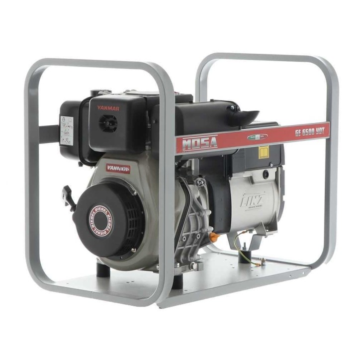 MOSA GE 6500 YDT dieselgeneraattori, 5,2 kW, kolmivaihe, Yanmar L 100 N