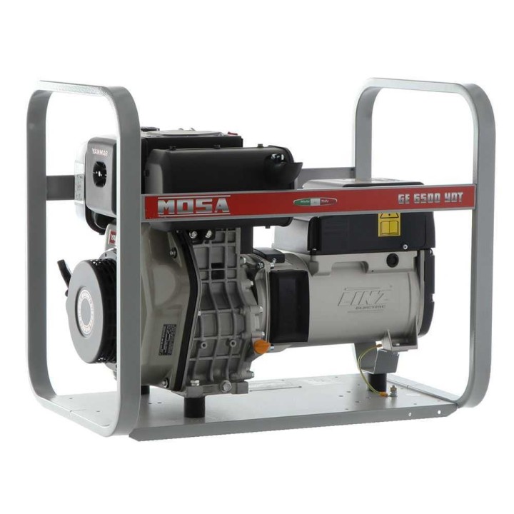 MOSA GE 6500 YDT dieselgeneraattori, 5,2 kW, kolmivaihe, Yanmar L 100 N