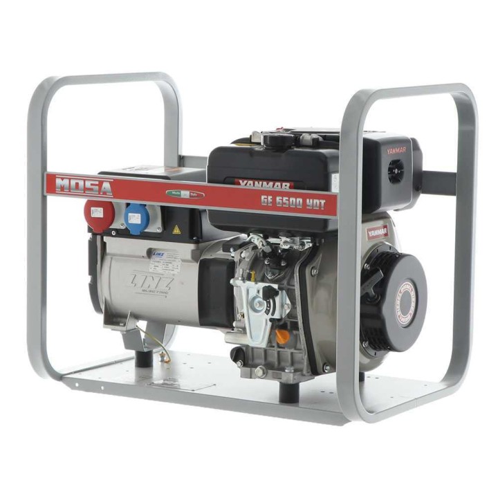 MOSA GE 6500 YDT dieselgeneraattori, 5,2 kW, kolmivaihe, Yanmar L 100 N