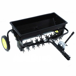 GeoTech hinattava ilmaaja lannoitteen levitin ja kylvölaite 80 cm 9 terää