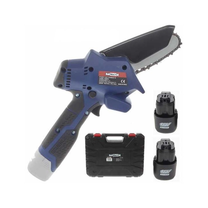 BullMach Kairos 10 akkukäyttöinen oksasaha 252 W 10 cm 2 akkua