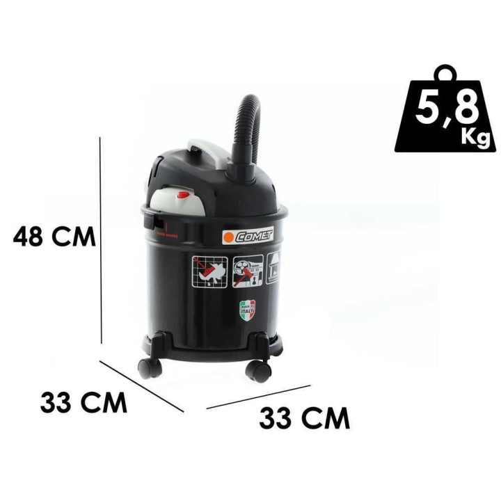Comet CM 20 S tuhka- ja kuivaimuri, 1 000 W, 20 l, puhallustoiminto