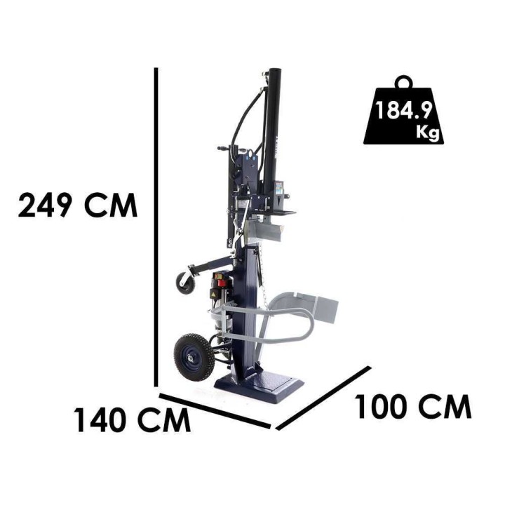 BullMach BM-LS-ET 16 V pystymallinen halkomakone, 16 t, 4 500 W, 400 V