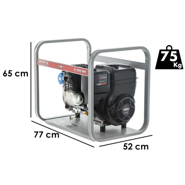 MOSA GE 7000 BBM bensiinikäyttöinen generaattori, 6 kW, 230 V, Briggs&Stratton XR2100