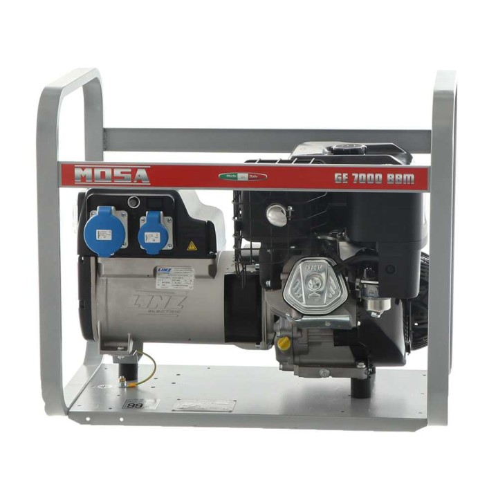 MOSA GE 7000 BBM bensiinikäyttöinen generaattori, 6 kW, 230 V, Briggs&Stratton XR2100