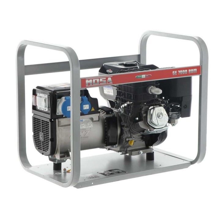 MOSA GE 7000 BBM bensiinikäyttöinen generaattori, 6 kW, 230 V, Briggs&Stratton XR2100