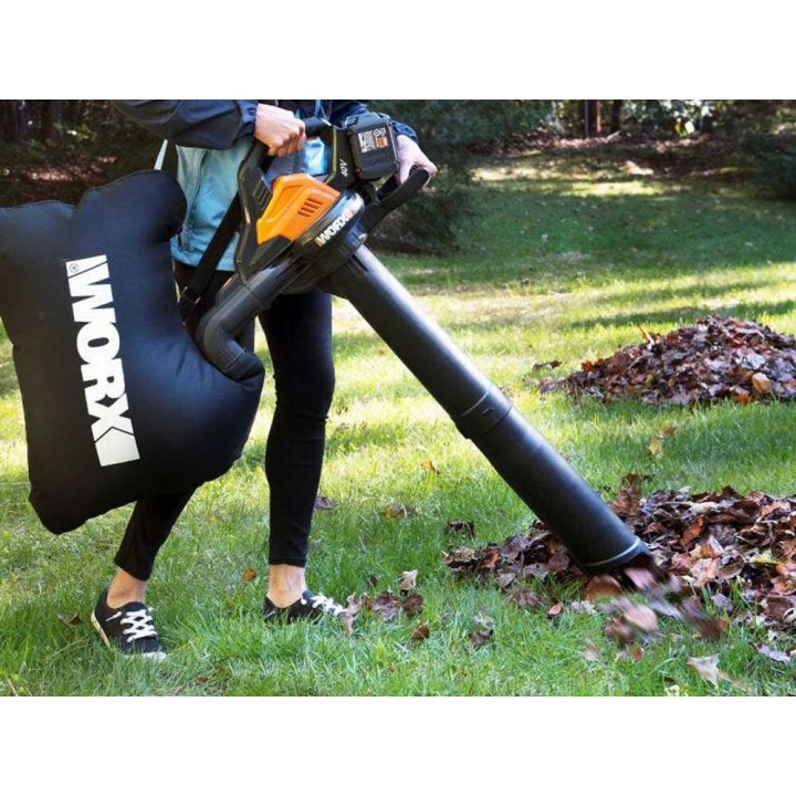 WORX WG583E.9 3-in-1-akkupuhallin ja -imuri, 20 V, ilman akkua ja laturia