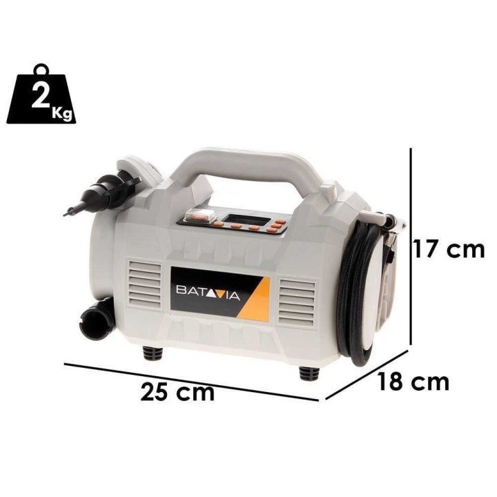 Batavia 7063487 akkukompressori, 18 V, 10 bar, ilman akkua ja laturia