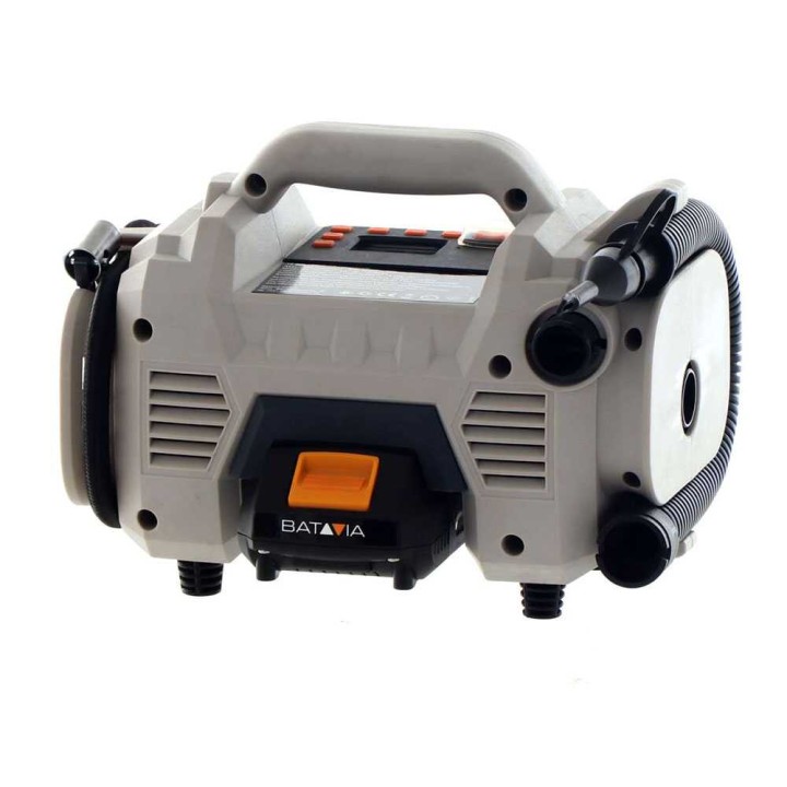 Batavia 7063487 akkukompressori, 18 V, 2,0 Ah, 10 bar