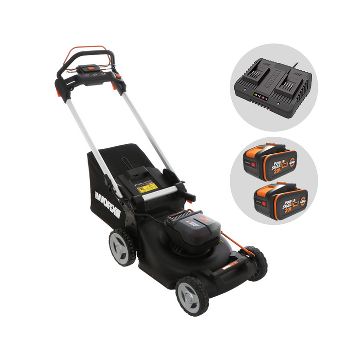 Worx Nitro WG749E akkuruohonleikkuri 46 cm 40 V itsevetävä