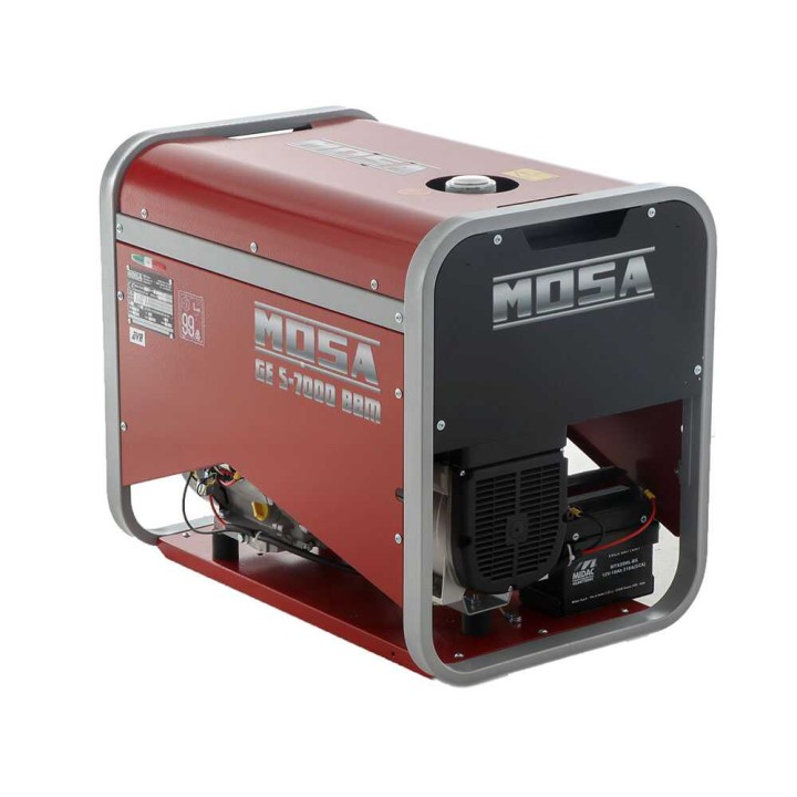 MOSA GE S-7000 BBM AVR EAS bensiinigeneraattori, 6,5 kW, AVR, sähköstartti