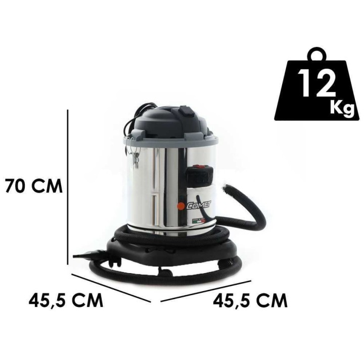 Comet CV 50 XE märkä- ja kuivaimuri, 50 l, 1 400 W, ruostumaton teräs