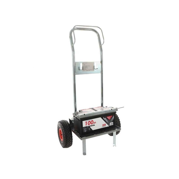 GeoTech MBC akkukärry, teräs, 2 ilmarenkasta, 25 kg