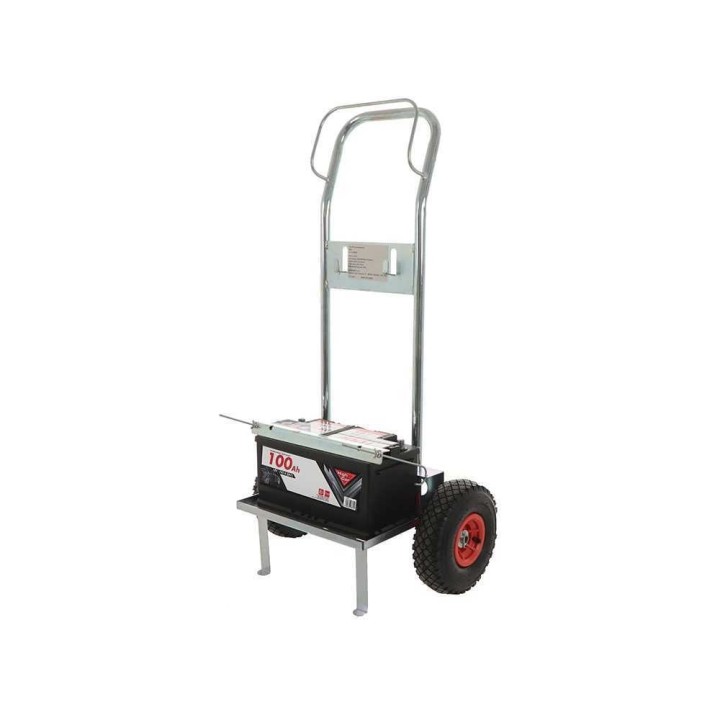 GeoTech MBC akkukärry, teräs, 2 ilmarenkasta, 25 kg