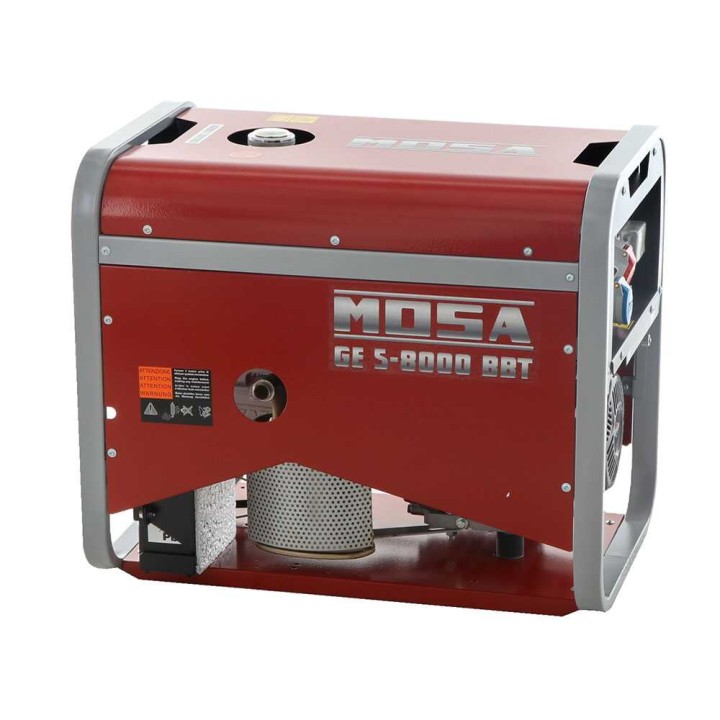 MOSA GE S-8000 BBT AVR EAS kolmivaihegeneraattori, 6,4 kW, bensiinikäyttöinen