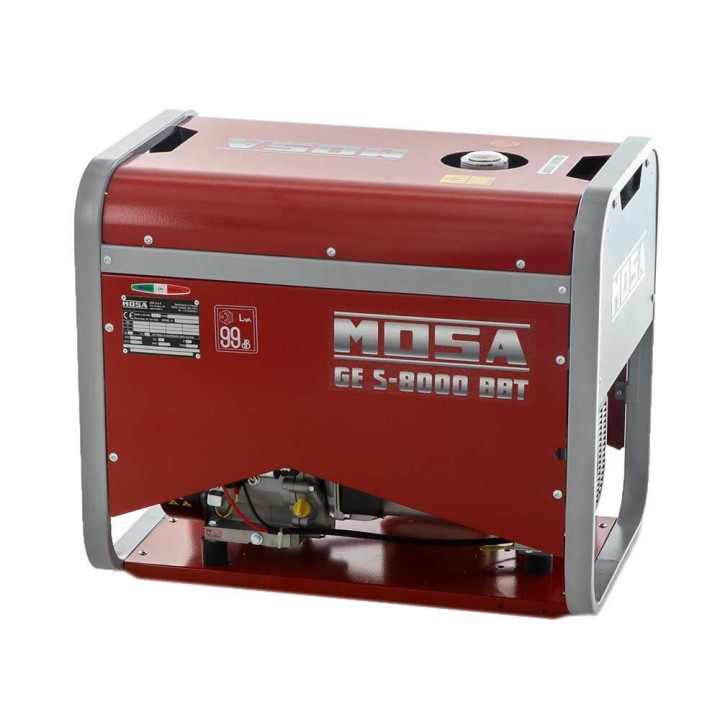 MOSA GE S-8000 BBT AVR EAS kolmivaihegeneraattori, 6,4 kW, bensiinikäyttöinen