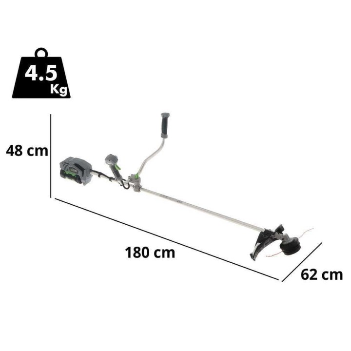 EGO BC3800E akkuraivuri, 56 V, 7,5 Ah, akku ja laturi